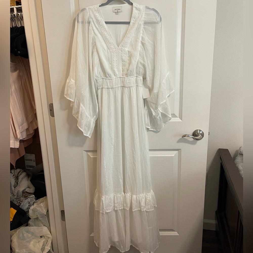 Aura White Maxi Dress
